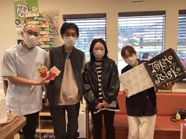 心温まる差し入れを頂戴しました