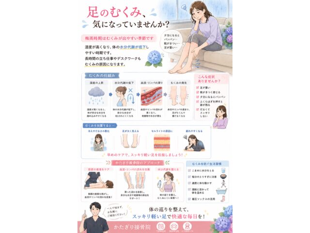 足のむくみ、気になっていませんか？